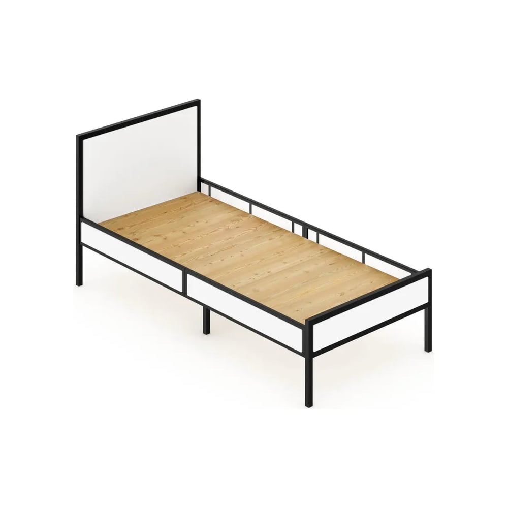 Односпальная кровать Solarius Лофт Компакт со сплошным основанием, цвет ...