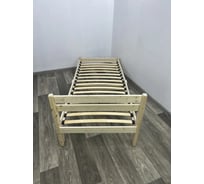 Односпальная кровать Solarius Мишка Компакт сосновая с ортопедическим основанием, лакированная, 60x200 см mortokompakt60lak
