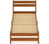 Односпальная кровать Solarius Мишка Компакт сосновая с реечным основанием, цвет ольхи, 90x190 см mkompakt90olha-190