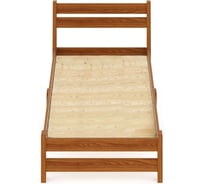 Односпальная кровать Solarius Мишка Компакт сосновая со сплошным основанием, цвет ольхи, 70x200 см mkompakt70olha-full