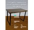 Стол Solarius Loft из массива сосны, 110x60 см, цвет темный дуб stloft11060temd 2