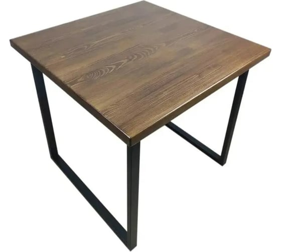 Стол Solarius Loft квадратный, из массива сосны, 40 мм, 60x60x75 см, цвет темный дуб 700-10005 1