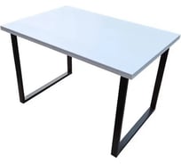 Стол Solarius Loft из массива сосны, 110x60 см, цвет белый stloft11060bel