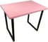Стол Solarius Loft из массива сосны, 40 мм, 120x60x75 см, цвет розовый 700-10009 1