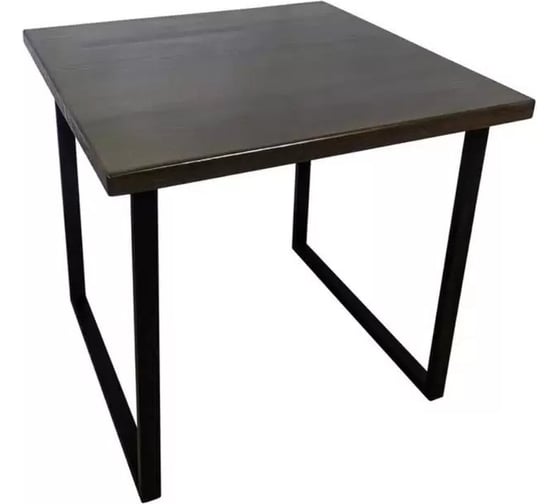 Стол Solarius Loft квадратный, из массива сосны, 40 мм, 80x80x75 см, цвет венге 700-10016 1