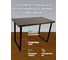 Стол Solarius Loft из массива сосны, 120x60 см, цвет темный дуб stloft12060 2