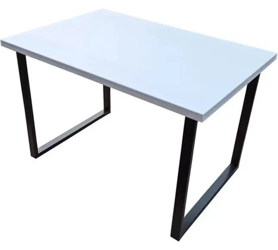 Стол Solarius Loft из массива сосны, 120x80 см, цвет белый stloft12080bel