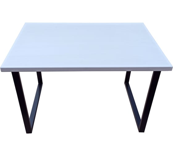 Стол Solarius Loft из массива сосны, 120x80 см, цвет белый stloft12080bel
