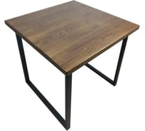 Стол Solarius Loft квадратный, из массива сосны, 40 мм, 80x80x75 см, цвет темный дуб 700-10006