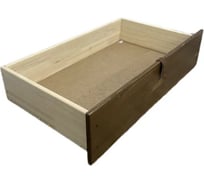 Ящик под кровать Solarius выкатной на колесиках для хранения вещей, 57x92,5x20,8 см, цвет темного дуба (для кровати Классика-200) yashik1-temd