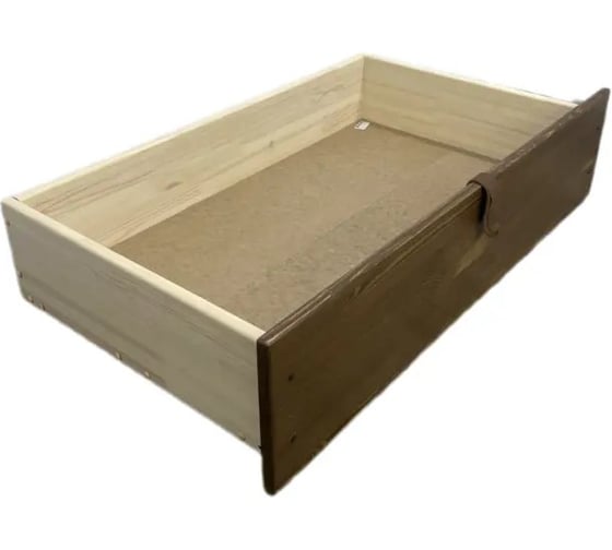 Ящик под кровать Solarius выкатной на колесиках для хранения вещей, 57x92,5x20,8 см, цвет темного дуба (для кровати Классика-200) yashik1-temd 1
