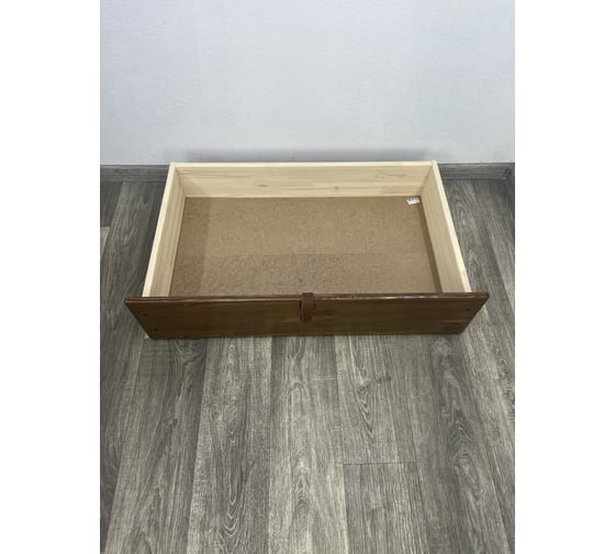 Ящик под кровать Solarius выкатной на колесиках для хранения вещей, 57x92,5x20,8 см, цвет темного дуба (для кровати Классика-200) yashik1-temd