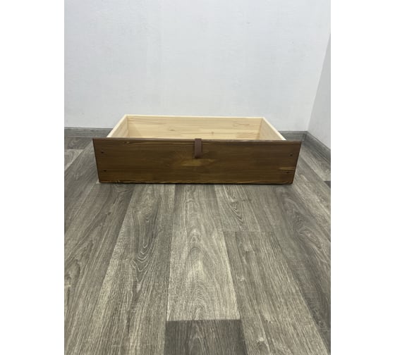 Ящик под кровать Solarius выкатной на колесиках для хранения вещей, 57x92,5x20,8 см, цвет темного дуба (для кровати Классика-200) yashik1-temd