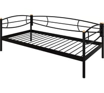 Кушетка Дивометал Аура 200x90 см, бордо, металлическое основание 00-00010932