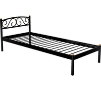 Кровать Дивометал Оптима 200x90 см, бордо, металлическое основание 00-00010736