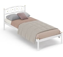 Кровать Дивометал Оптима 200x90 см, белый, металлическое основание 00-00001520