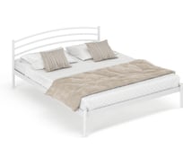 Кровать Дивометал Эко 200x120 см, белый, металлическое основание 00-00001711