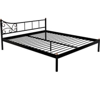 Кровать Дивометал Лилия 200x120 см, бежевый, металлическое основание 00-00002921