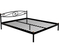 Кровать Дивометал Волна 200x120 см, серый матовый, металлическое основание 00-00011658