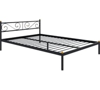 Кровать Дивометал Далос 200x120 см, черный, металлическое основание 00-00010989