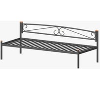 Тахта Дивометал Люкс 200x120 см, черный, металлическое основание 00-00008503