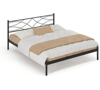 Кровать Дивометал Экзотика 200x120 см, черный, металлическое основание 00-00002549