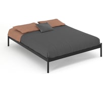 Кровать Дивометал Флако 200x120 см, черный, металлическое основание 00-00010690