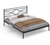 Кровать Дивометал Мираж 200x140 см, черный, металлическое основание 00-00003144