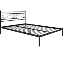 Кровать Дивометал Криста 200x120 см, черный, металлическое основание 00-00010994