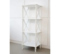 Этажерка-стеллаж WISSAR Джульетта-3 молочный дуб 3229