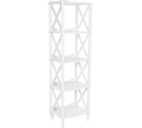 Этажерка-стеллаж WISSAR Джульетта-4 молочный дуб 3175