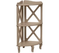 Этажерка-стеллаж угловая WISSAR Джульетта-2 мокко 9221