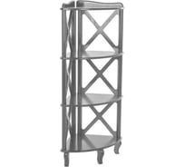 Этажерка-стеллаж угловая WISSAR Джульетта-3 серый ясень 3366