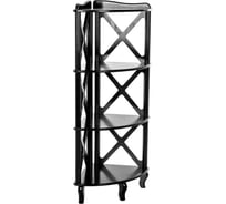 Этажерка-стеллаж угловая WISSAR Джульетта-3 венге 3328