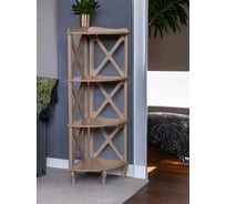 Этажерка-стеллаж угловая WISSAR Джульетта-3 мокко 9238