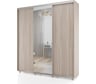 Шкаф-купе МК Мама PRIME, 177х60х230 см, Шимо светлый, с зеркалом 102098