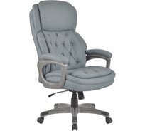 Кресло BRABIX Premium Regal Ex-557 нагрузка 150 кг, пружинный блок, экокожа, серое 532946