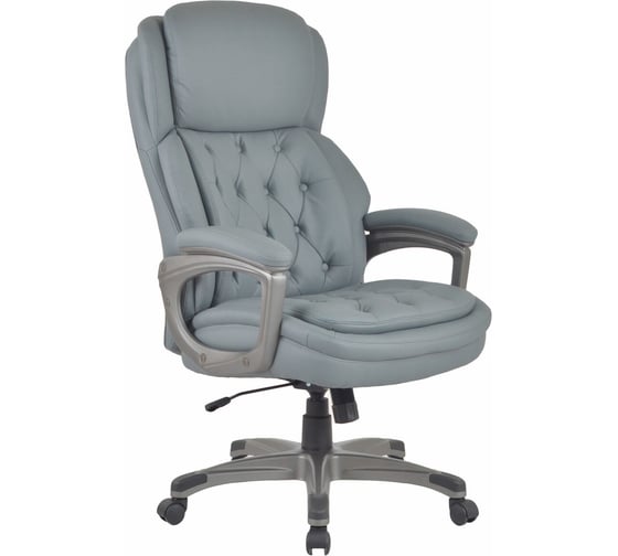 Кресло BRABIX Premium Regal Ex-557 нагрузка 150 кг, пружинный блок, экокожа, серое 532946 1