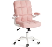 Кресло TetChair Lugano Wh ткань teddy, розовый 24334