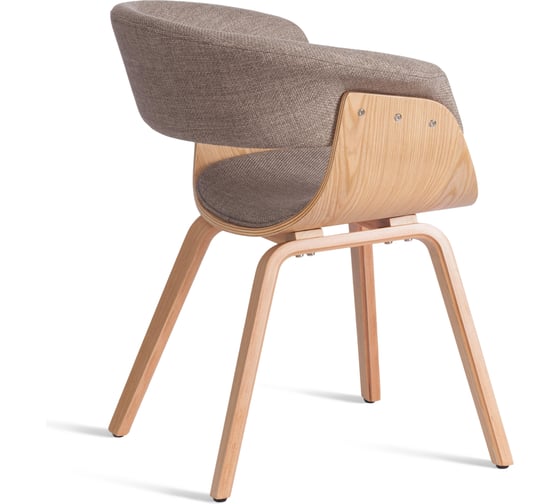 Стул TetChair VIMTA mod.8021 дерево/ткань, 69x56x77 см, натуральный/бежевый, Aimcasa 5 21831