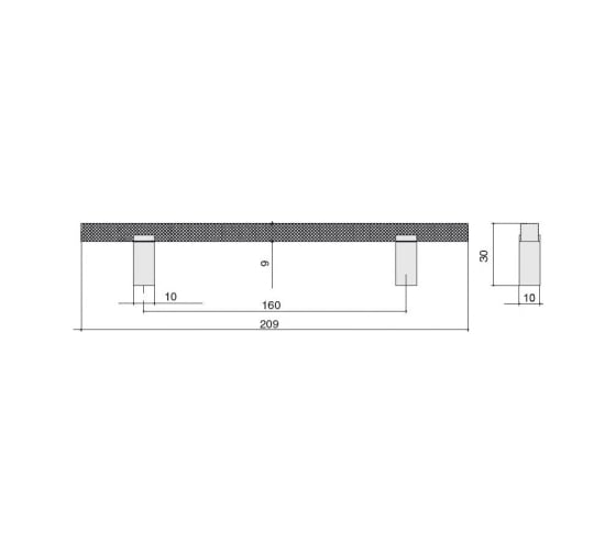 Ручка-скоба CITTERIO GIULIO 160 мм, отделка золото матовое 8.1175.0160.0903
