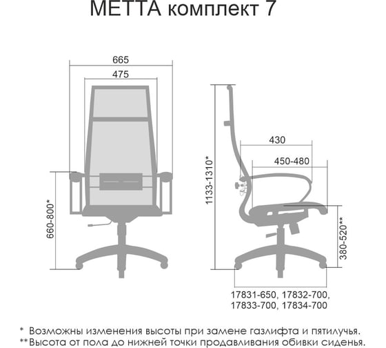 Кресло МЕТТА Комплект 7 васильковый z308960775