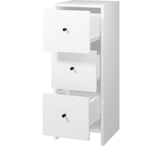 Комод Атмосфера 3Я-300 Квадро/Белый/МК 00-00024866