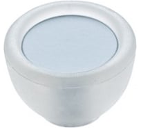 Ручка-кнопка CITTERIO GIULIO отделка транспарент матовый + светло-голубой 10.816.B94-0419