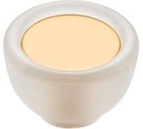 Ручка-кнопка CITTERIO GIULIO отделка транспарент матовый + жёлтый 10.816.B94-0454