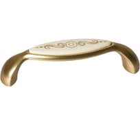 Ручка-скоба CITTERIO GIULIO 96 мм, отделка бронза античная французская + вставка 9.1331.0096.25-103