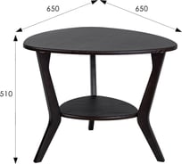 Стол журнальный Мебелик BeautyStyle 15 венге/венге 9315