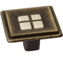 Ручка-кнопка CITTERIO GIULIO отделка бронза матовая + вставка 10.813.C28-105