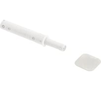 Врезной выталкиватель GTV Salto Nova короткий, с магнитным окончанием, белый AM-SVW-KR-MG-10