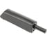 Накладной выталкиватель GTV Salto Nova короткий, с каучуковым окончанием, черный AM-SVN-KR-GM-20 5